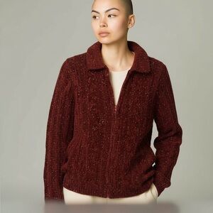 Vintage Women’s Knit Zip-Up